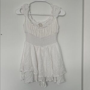 Urban Outfitters Rosie Smocked Tiered Ruffled Romper